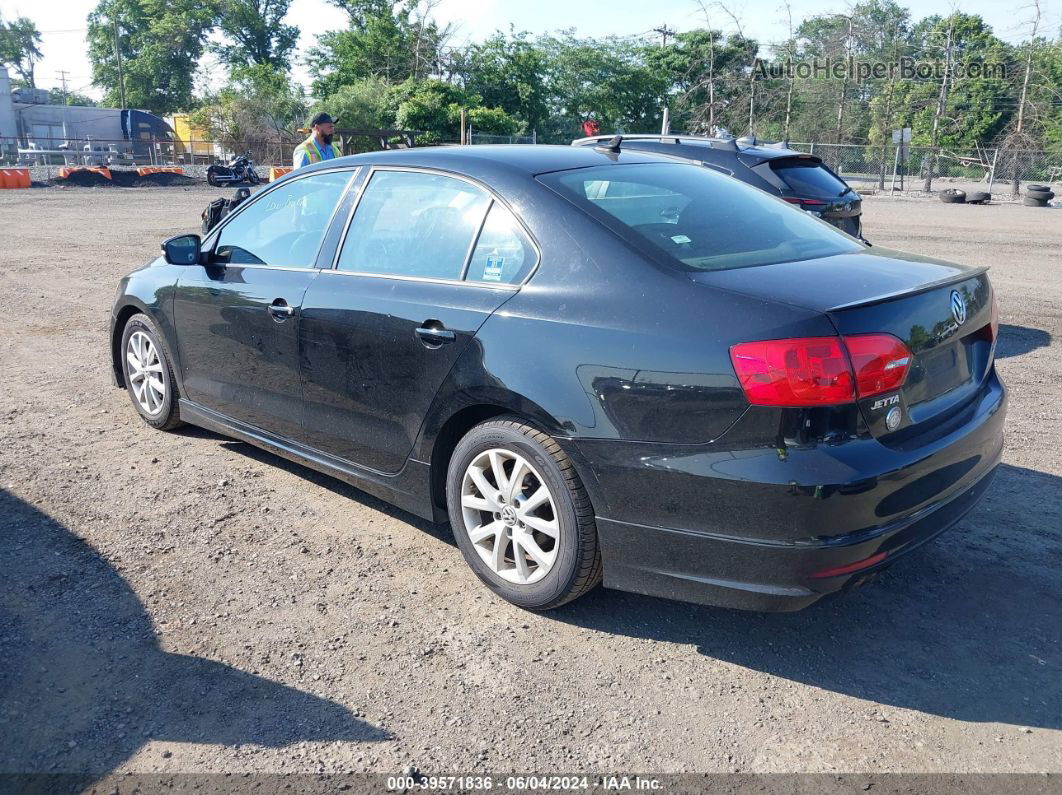 2012 Volkswagen Jetta 2.5l Se Black vin: 3VWDP7AJ9CM425874