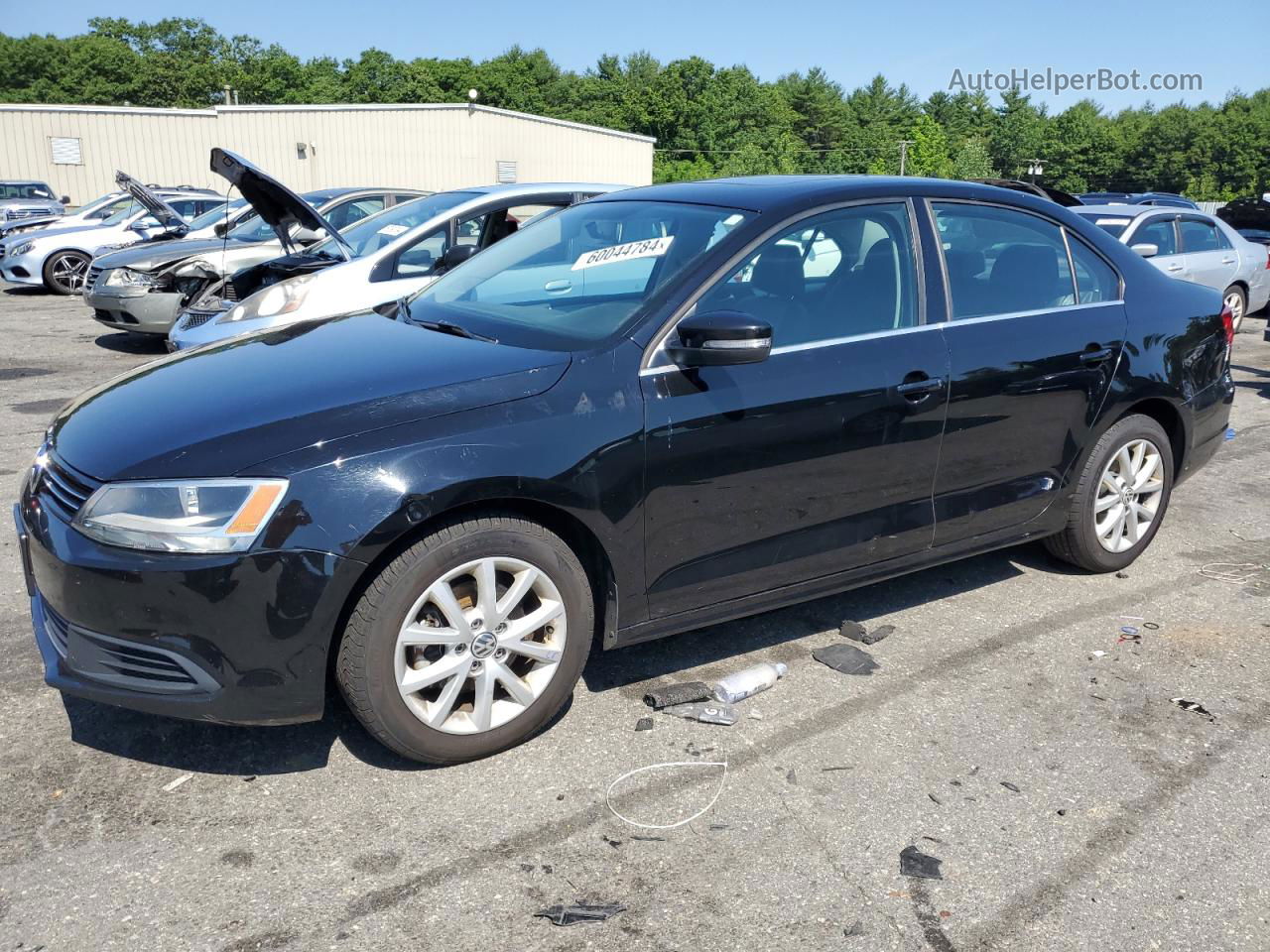 2013 Volkswagen Jetta Se Black vin: 3VWDP7AJ9DM201800