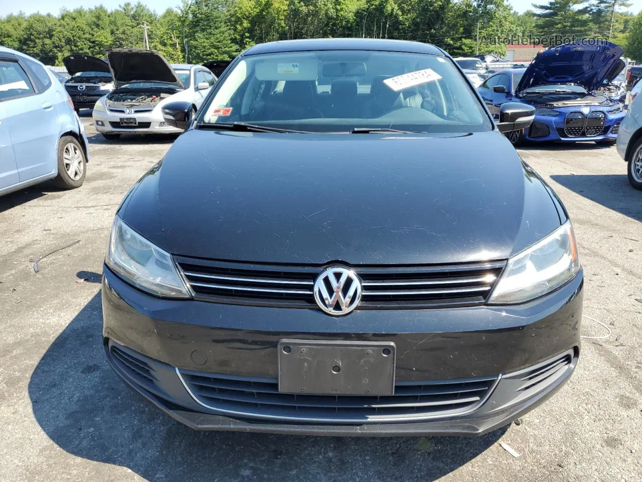 2013 Volkswagen Jetta Se Black vin: 3VWDP7AJ9DM201800