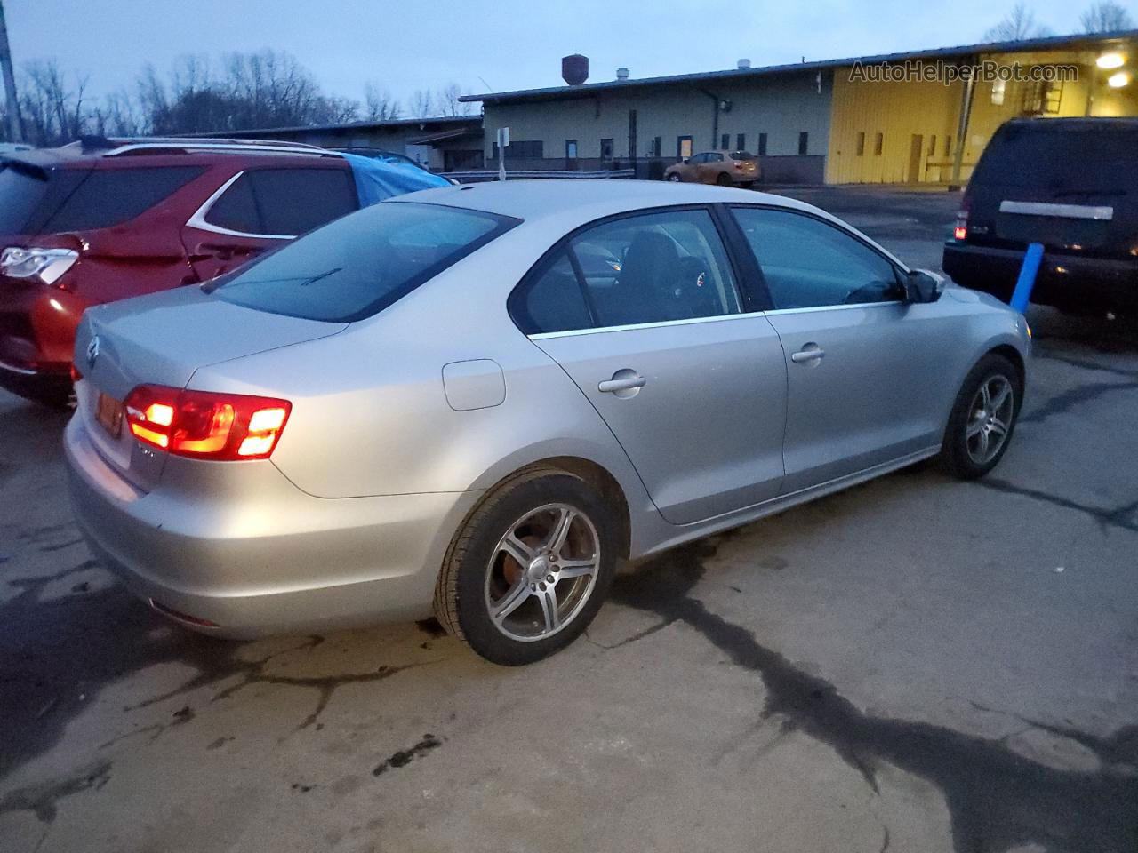 2013 Volkswagen Jetta Se Silver vin: 3VWDP7AJ9DM266467