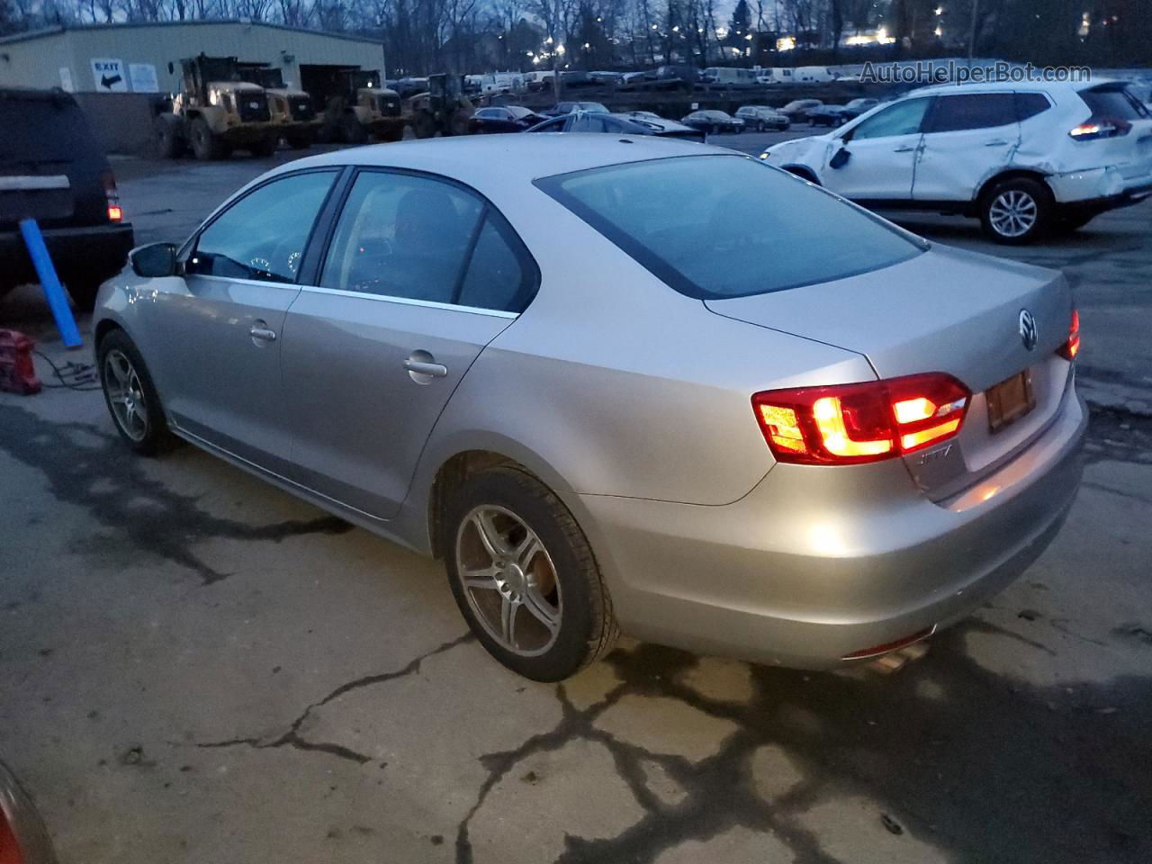 2013 Volkswagen Jetta Se Silver vin: 3VWDP7AJ9DM266467