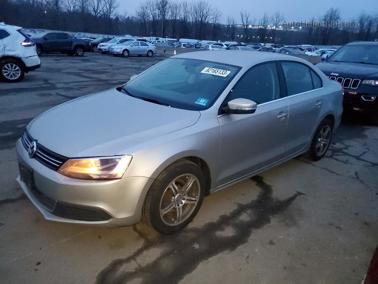 2013 Volkswagen Jetta Se Silver vin: 3VWDP7AJ9DM266467