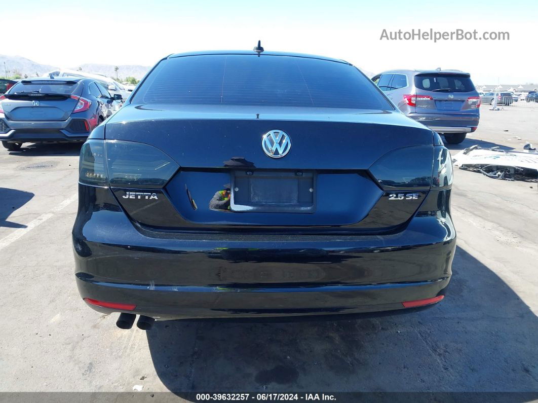 2013 Volkswagen Jetta 2.5l Se Black vin: 3VWDP7AJ9DM290915