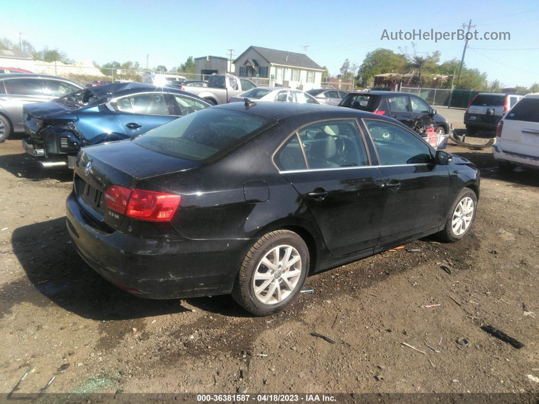 2013 Volkswagen Jetta Sedan Se W/convenience/sunroof Black vin: 3VWDP7AJ9DM400653