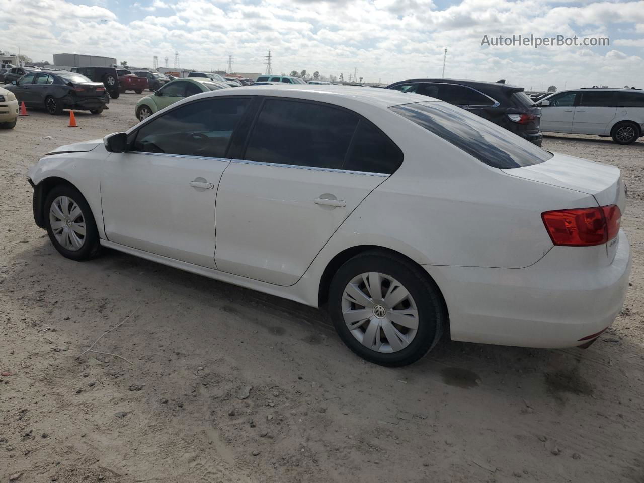 2013 Volkswagen Jetta Se White vin: 3VWDP7AJ9DM420420