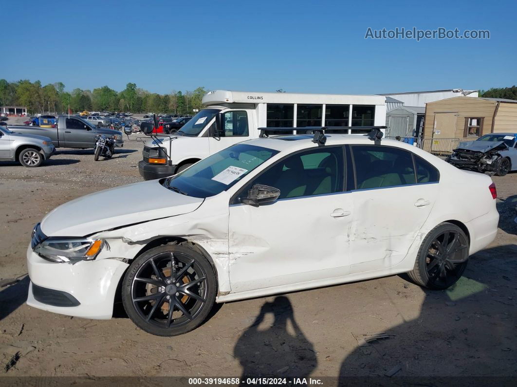 2013 Volkswagen Jetta 2.5l Se White vin: 3VWDP7AJ9DM421874