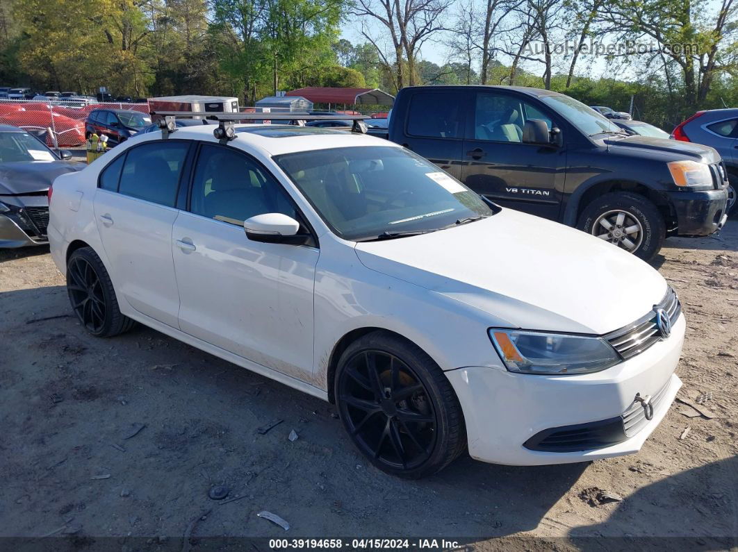 2013 Volkswagen Jetta 2.5l Se White vin: 3VWDP7AJ9DM421874