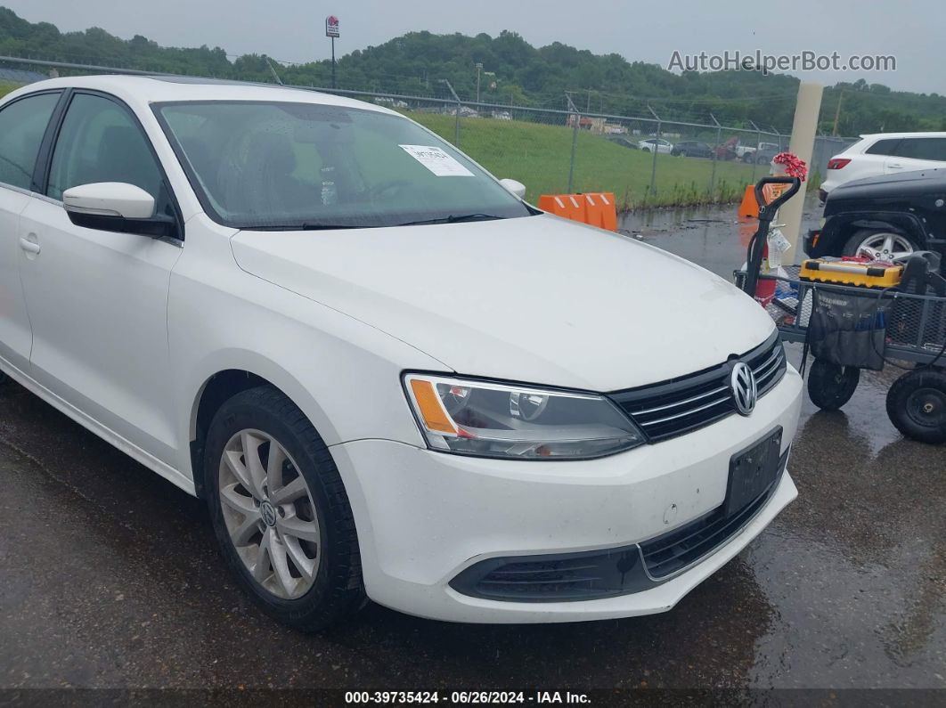 2013 Volkswagen Jetta 2.5l Se White vin: 3VWDP7AJ9DM450615