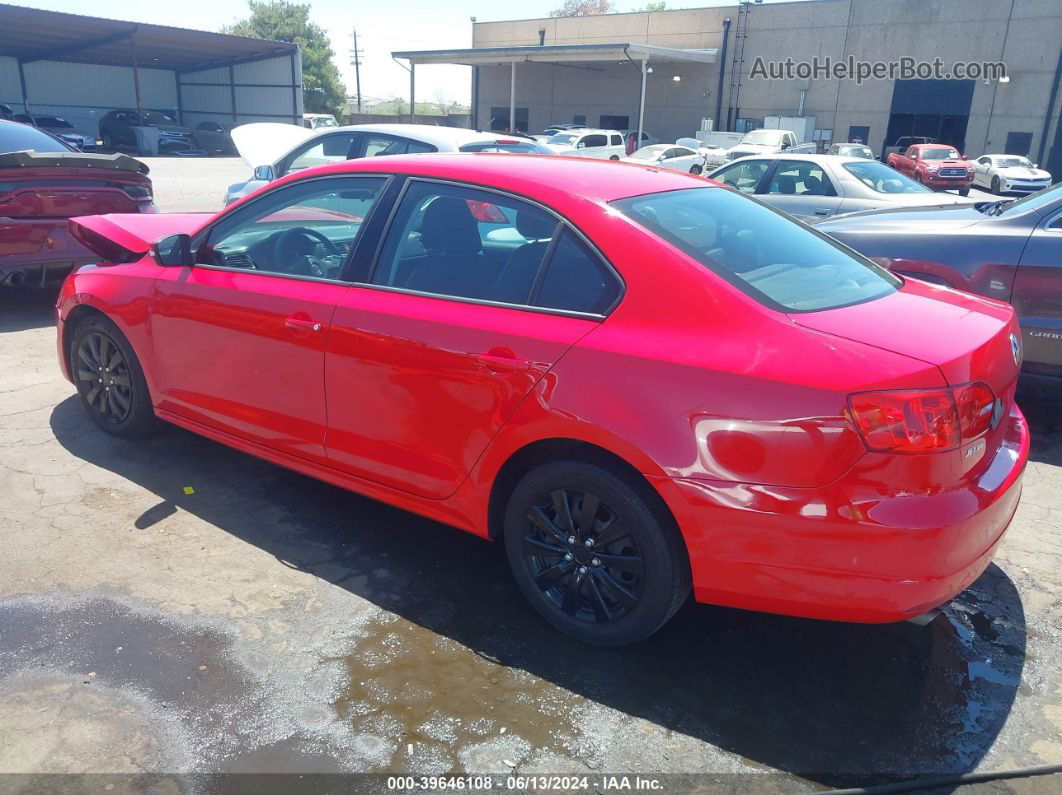 2012 Volkswagen Jetta 2.5l Se Красный vin: 3VWDP7AJXCM030151