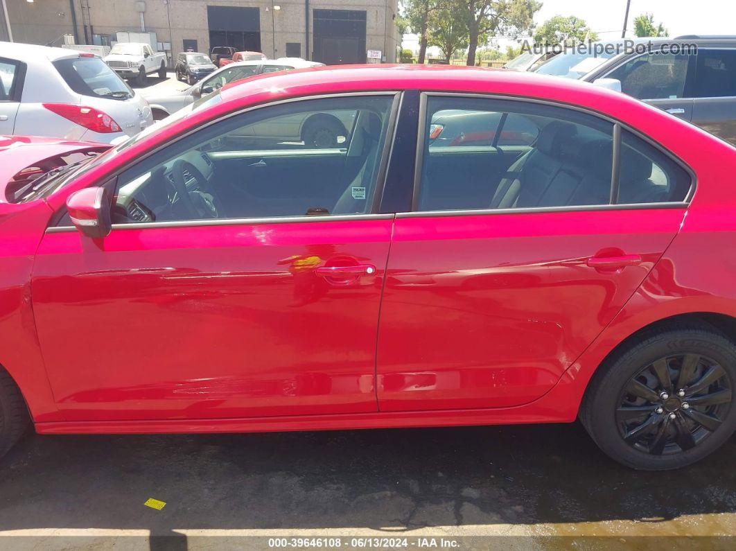 2012 Volkswagen Jetta 2.5l Se Red vin: 3VWDP7AJXCM030151