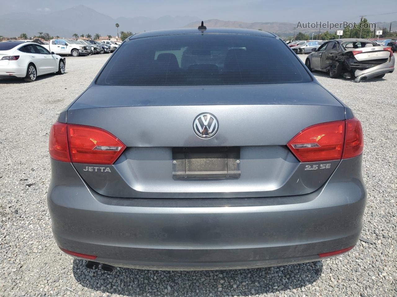 2012 Volkswagen Jetta Se Gray vin: 3VWDP7AJXCM326688