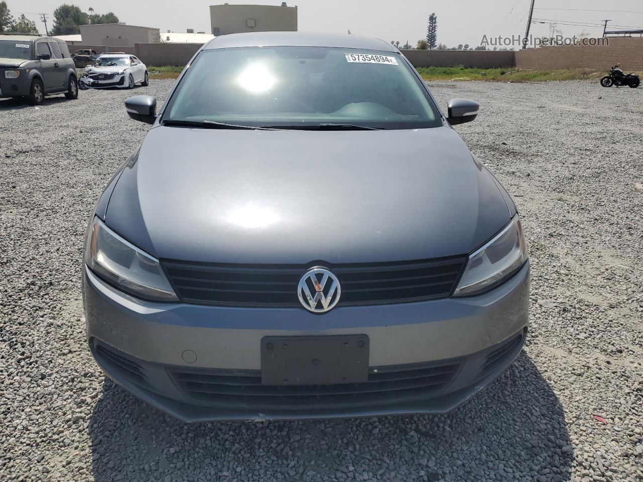 2012 Volkswagen Jetta Se Gray vin: 3VWDP7AJXCM326688