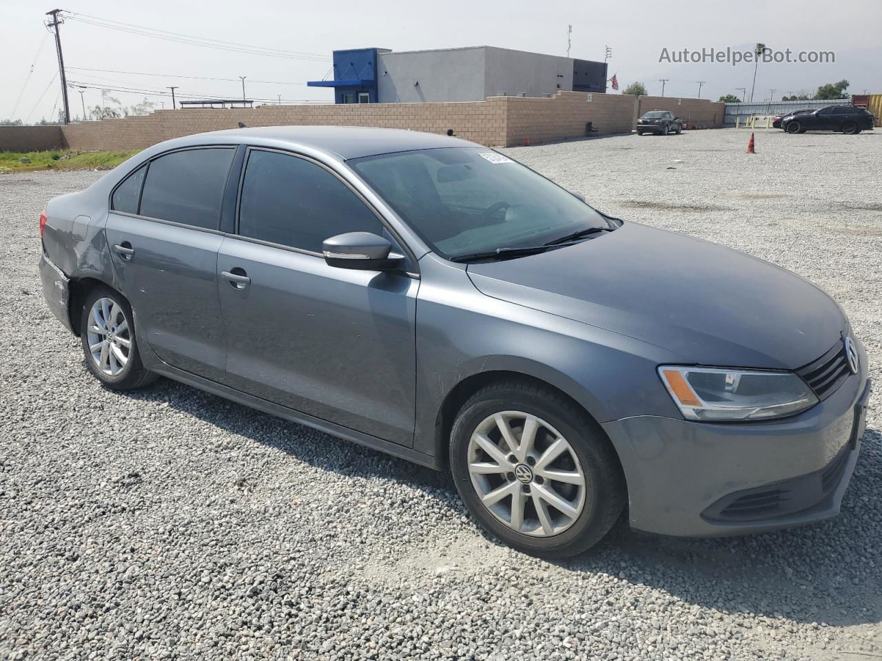 2012 Volkswagen Jetta Se Gray vin: 3VWDP7AJXCM326688