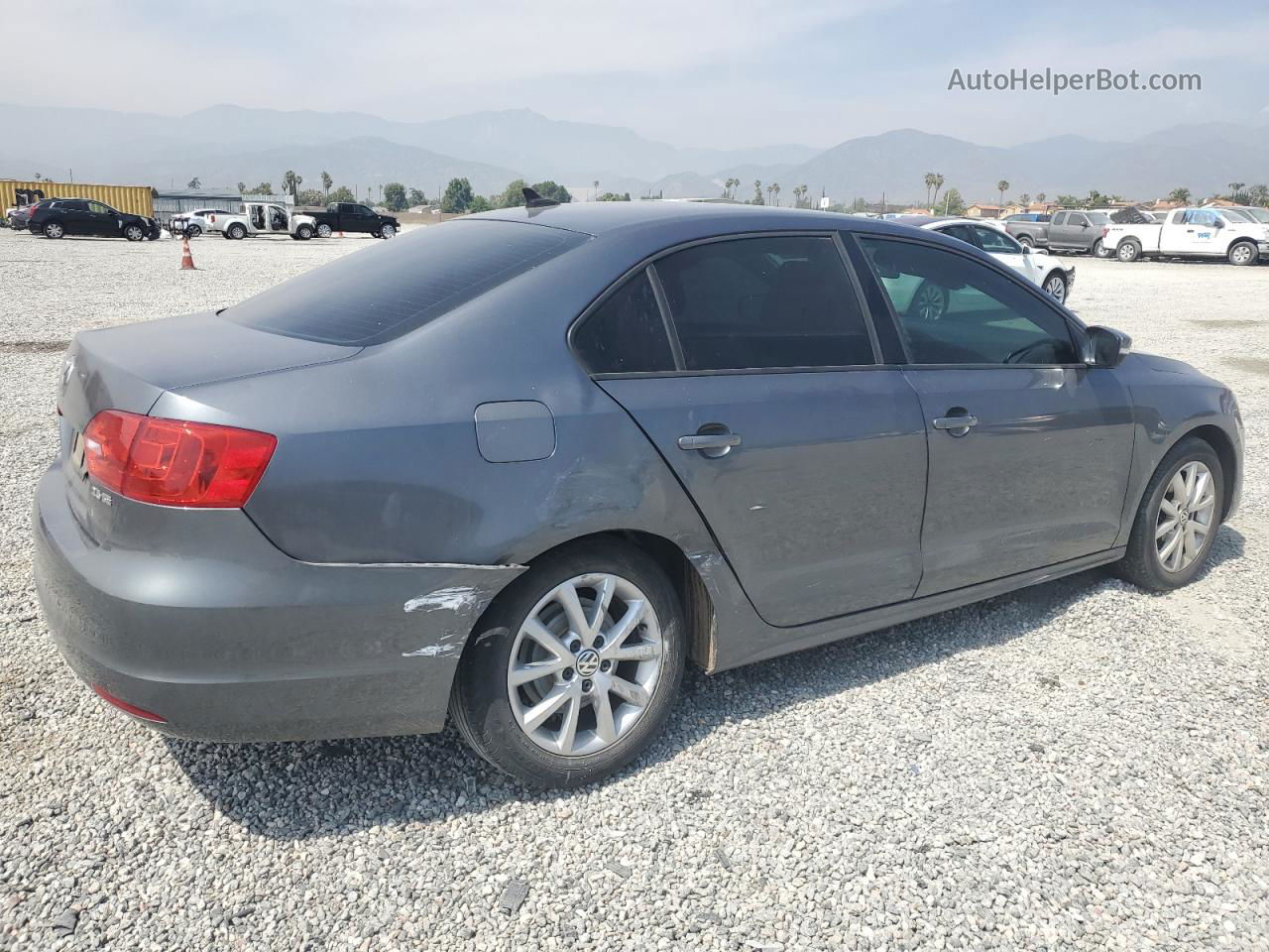 2012 Volkswagen Jetta Se Gray vin: 3VWDP7AJXCM326688