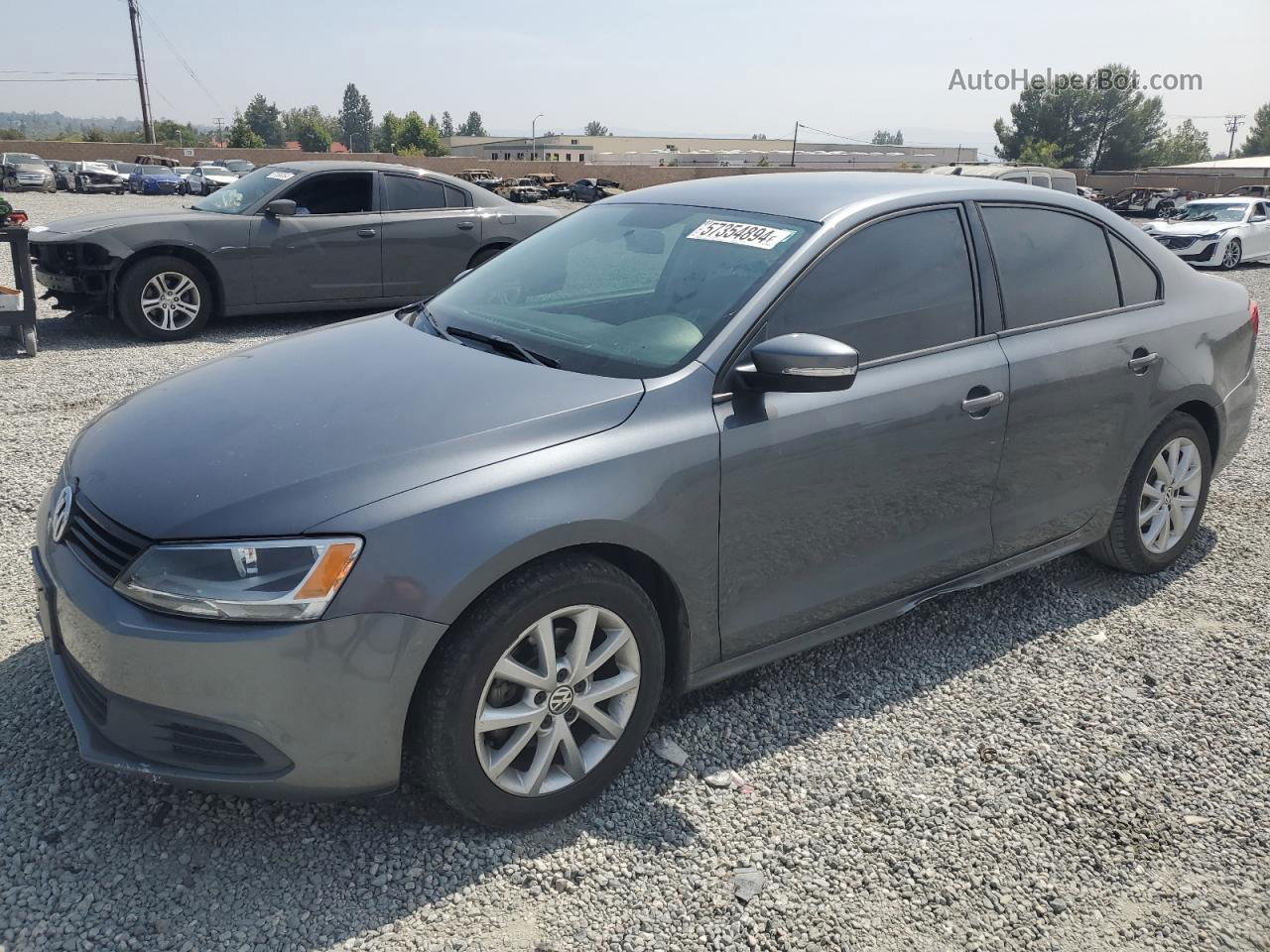 2012 Volkswagen Jetta Se Gray vin: 3VWDP7AJXCM326688