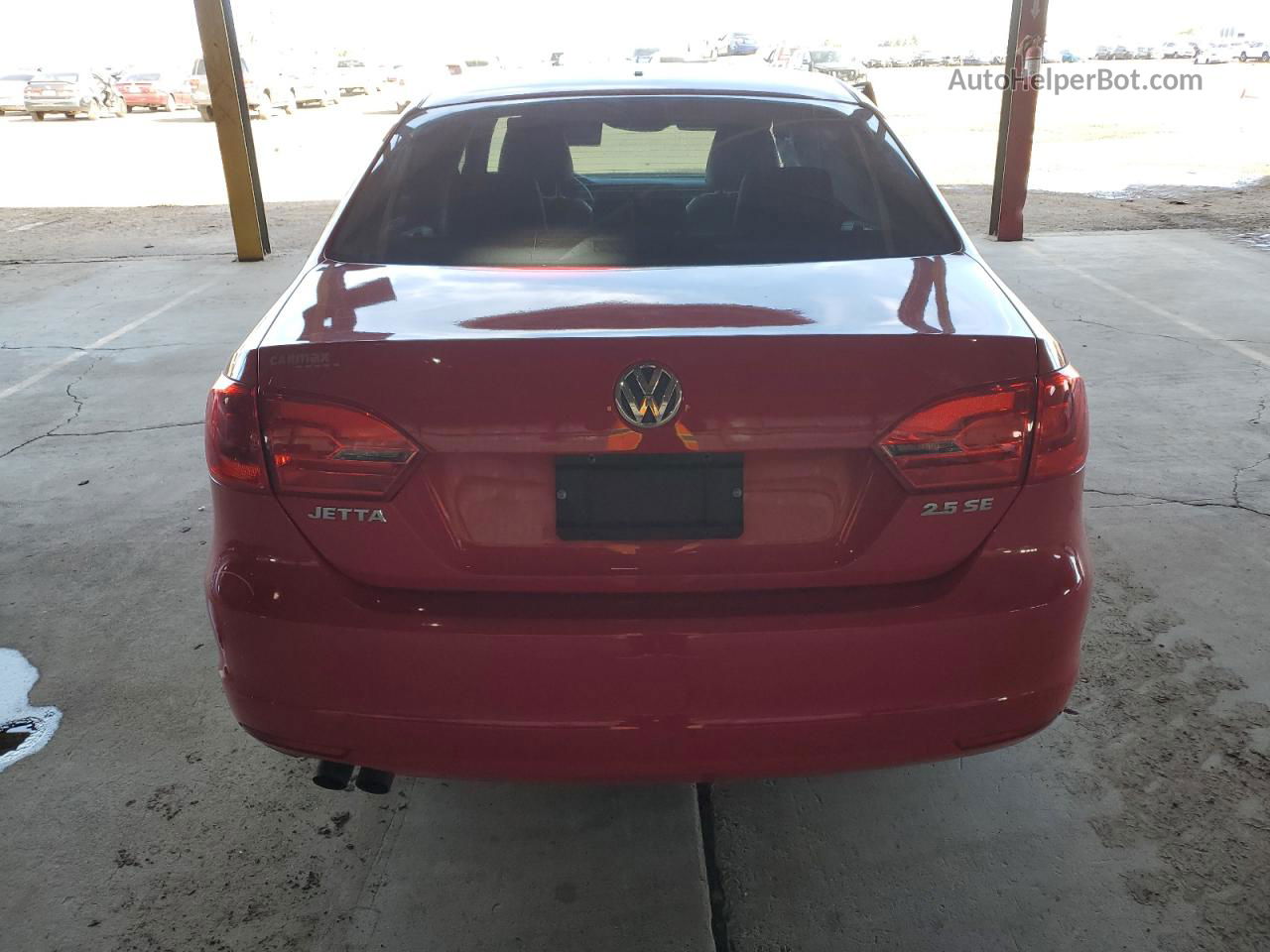 2012 Volkswagen Jetta Se Red vin: 3VWDP7AJXCM339313