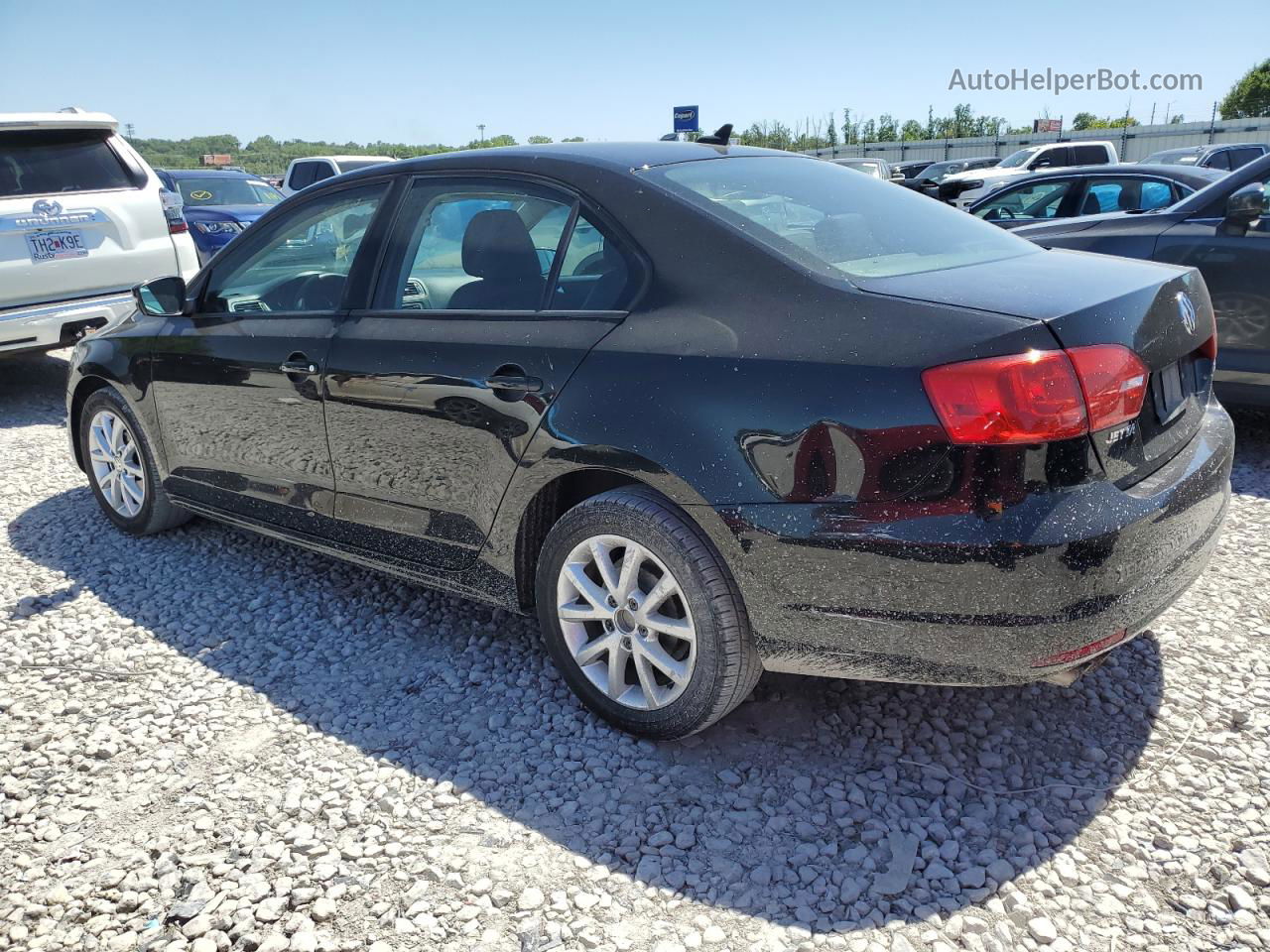 2012 Volkswagen Jetta Se Black vin: 3VWDP7AJXCM346519