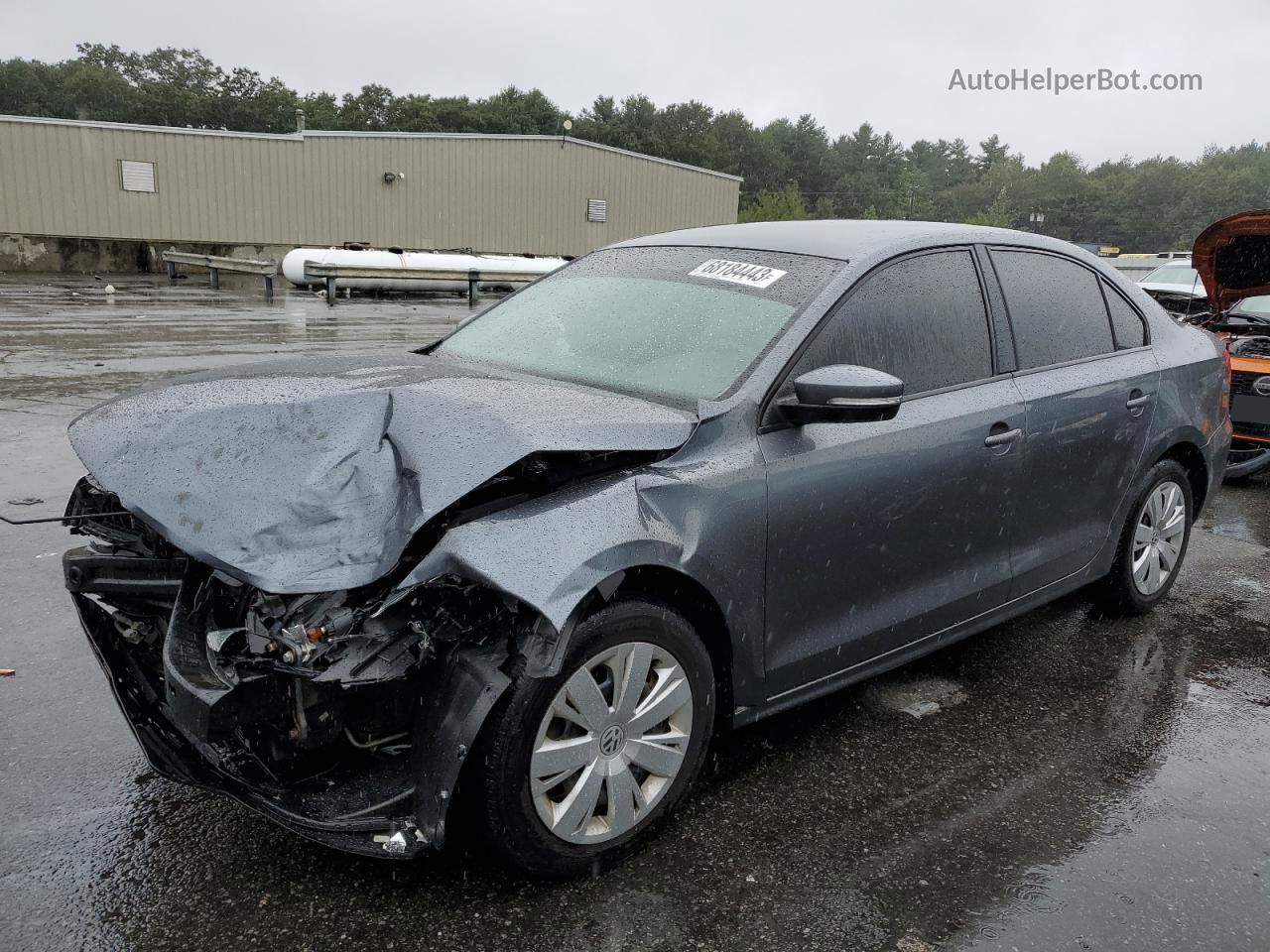 2012 Volkswagen Jetta Se Gray vin: 3VWDP7AJXCM411739