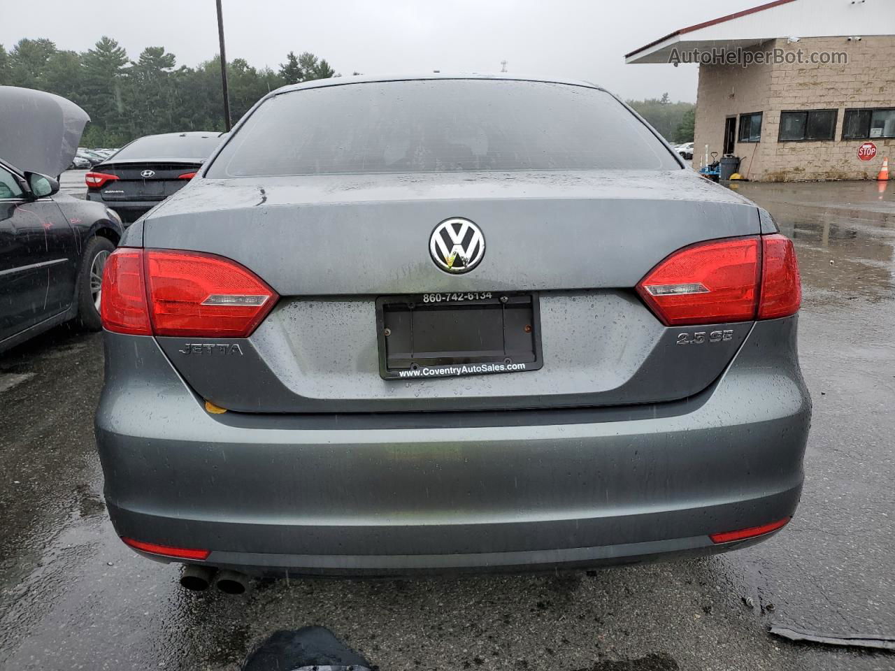 2012 Volkswagen Jetta Se Gray vin: 3VWDP7AJXCM411739