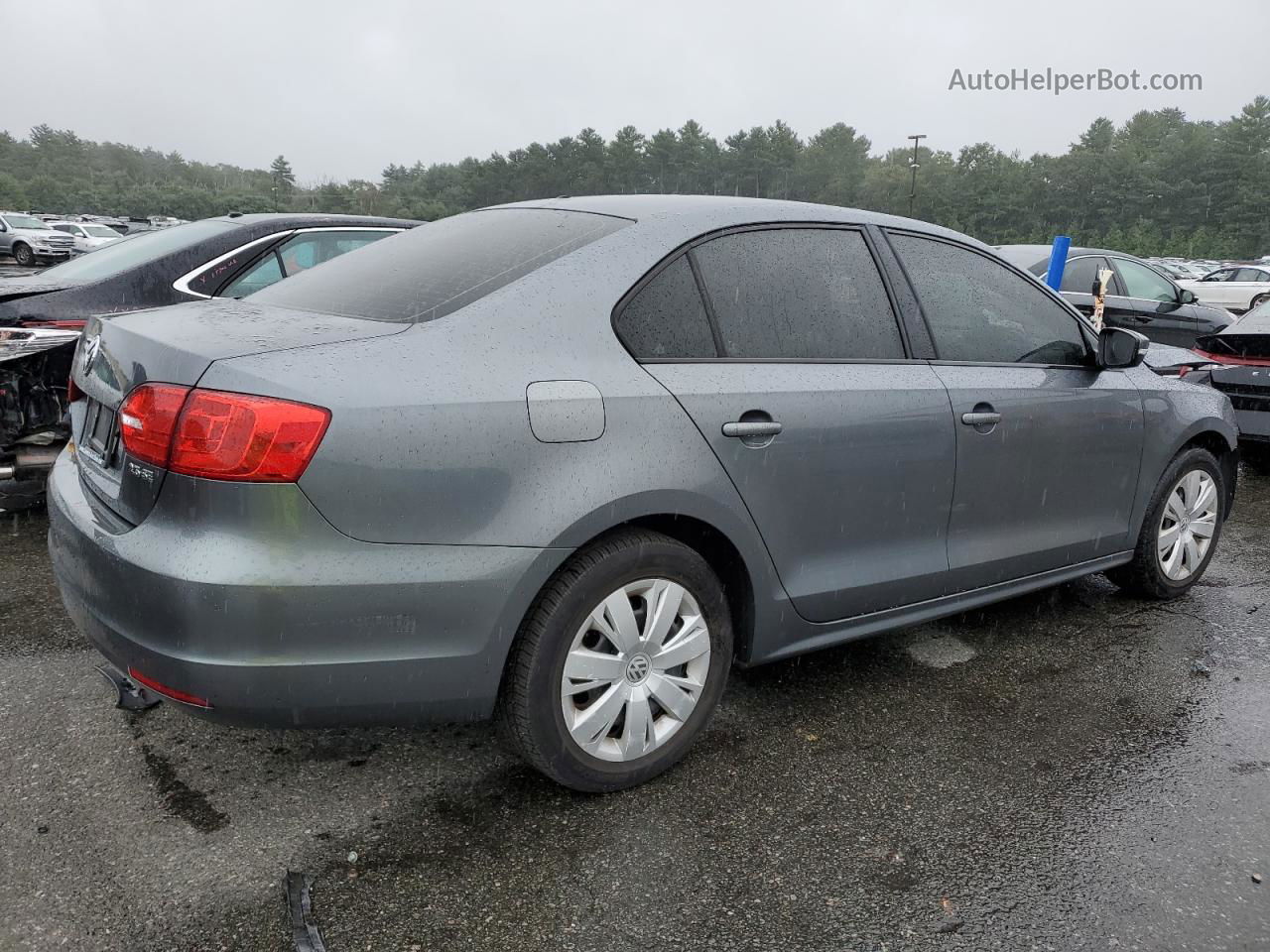 2012 Volkswagen Jetta Se Gray vin: 3VWDP7AJXCM411739