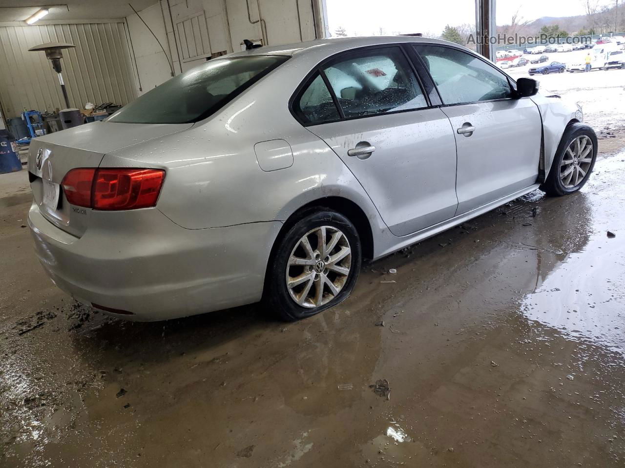 2012 Volkswagen Jetta Se Silver vin: 3VWDP7AJXCM470628