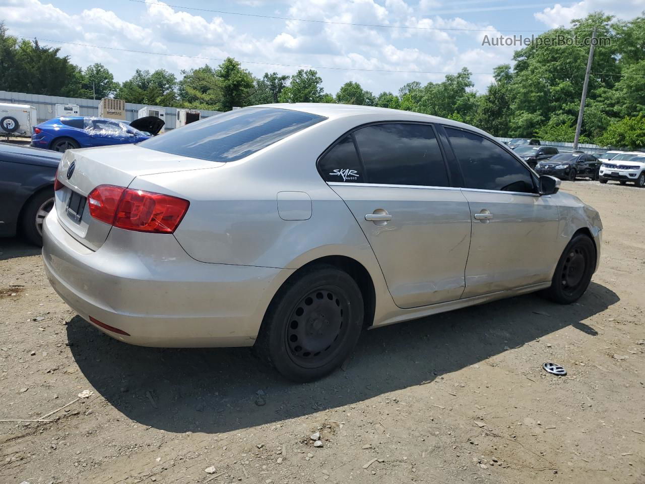 2013 Volkswagen Jetta Se Beige vin: 3VWDP7AJXDM224079