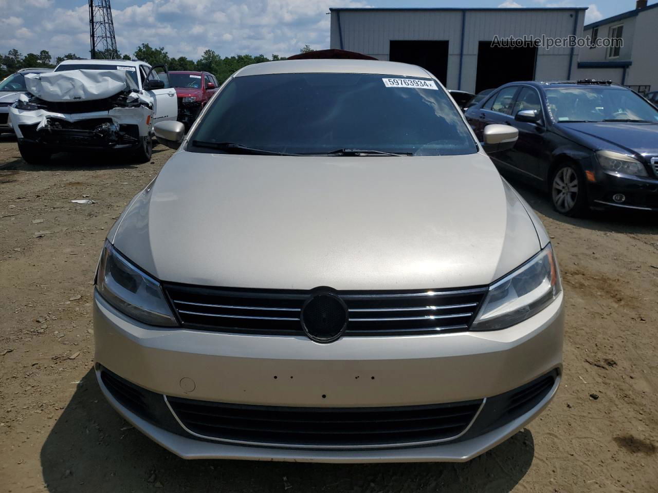 2013 Volkswagen Jetta Se Beige vin: 3VWDP7AJXDM224079