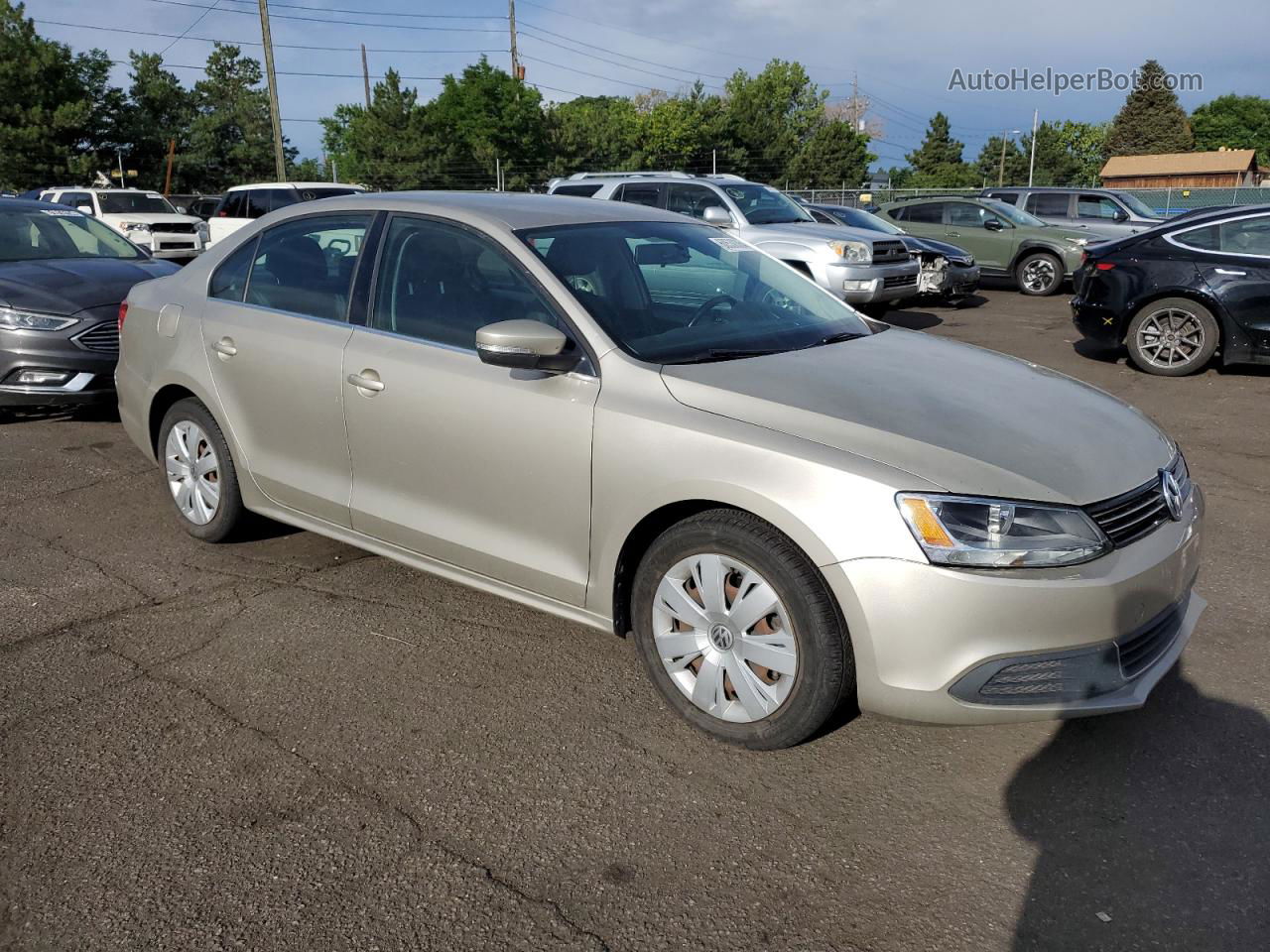 2013 Volkswagen Jetta Se Gold vin: 3VWDP7AJXDM248124