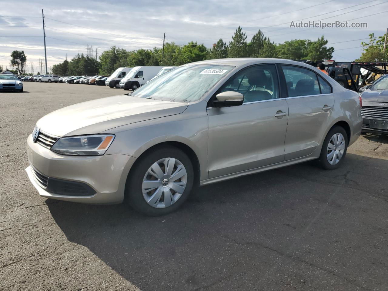 2013 Volkswagen Jetta Se Gold vin: 3VWDP7AJXDM248124