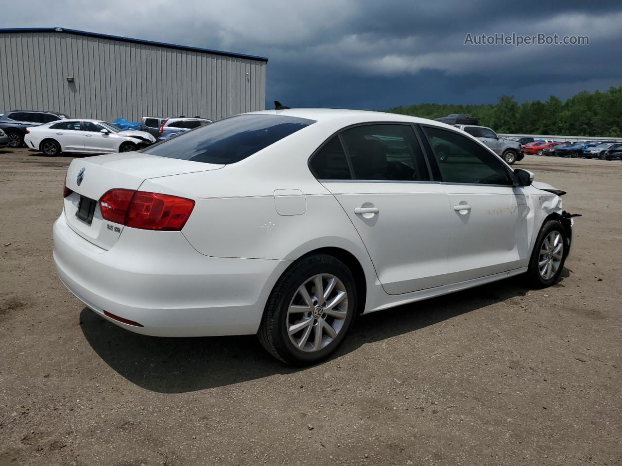 2013 Volkswagen Jetta Se White vin: 3VWDP7AJXDM277557