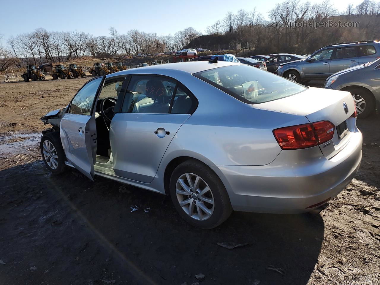 2013 Volkswagen Jetta Se Silver vin: 3VWDP7AJXDM298411