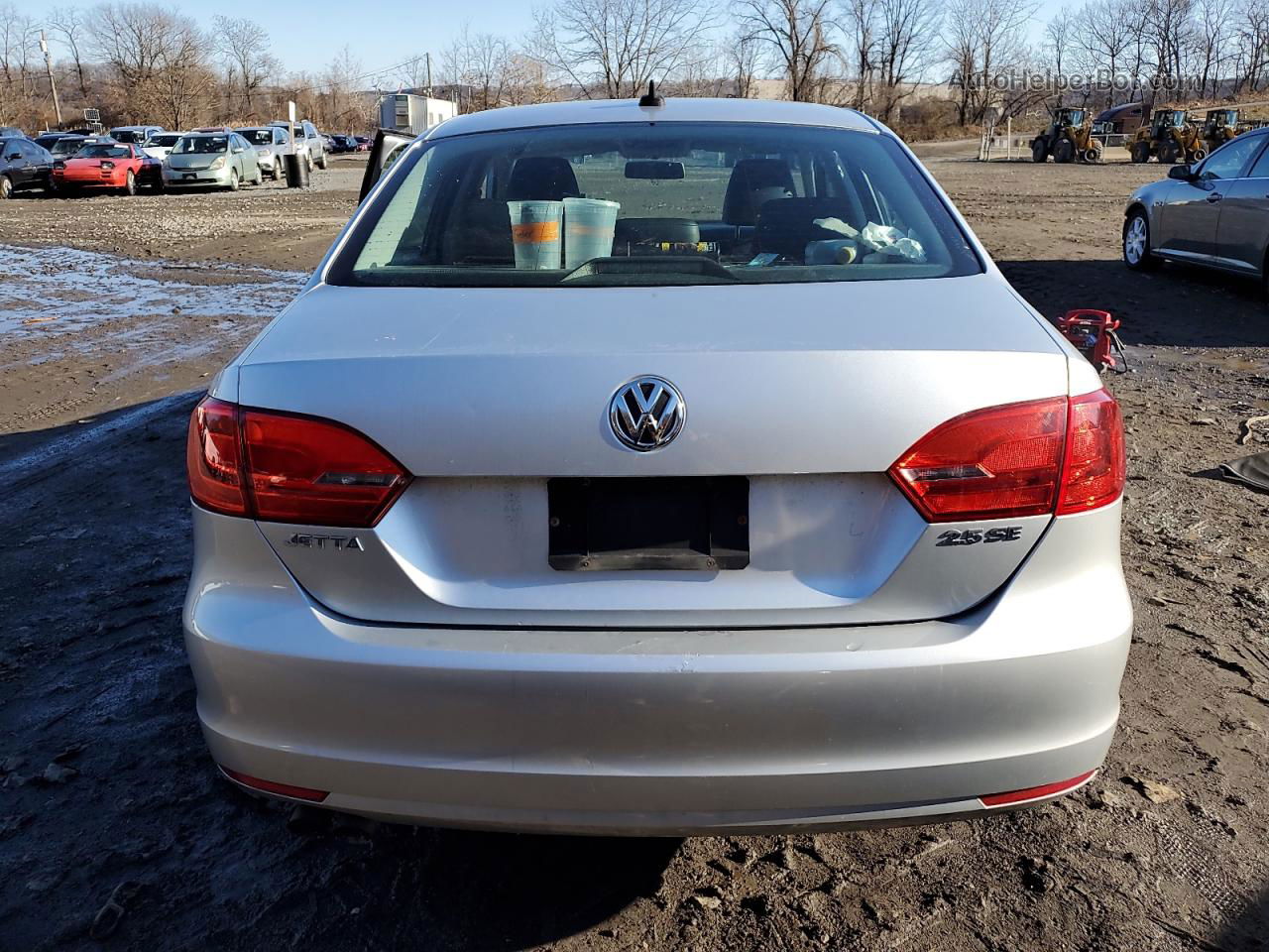 2013 Volkswagen Jetta Se Silver vin: 3VWDP7AJXDM298411