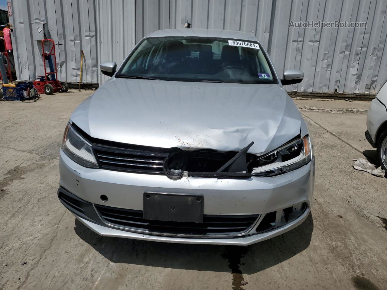 2013 Volkswagen Jetta Se Silver vin: 3VWDP7AJXDM309228