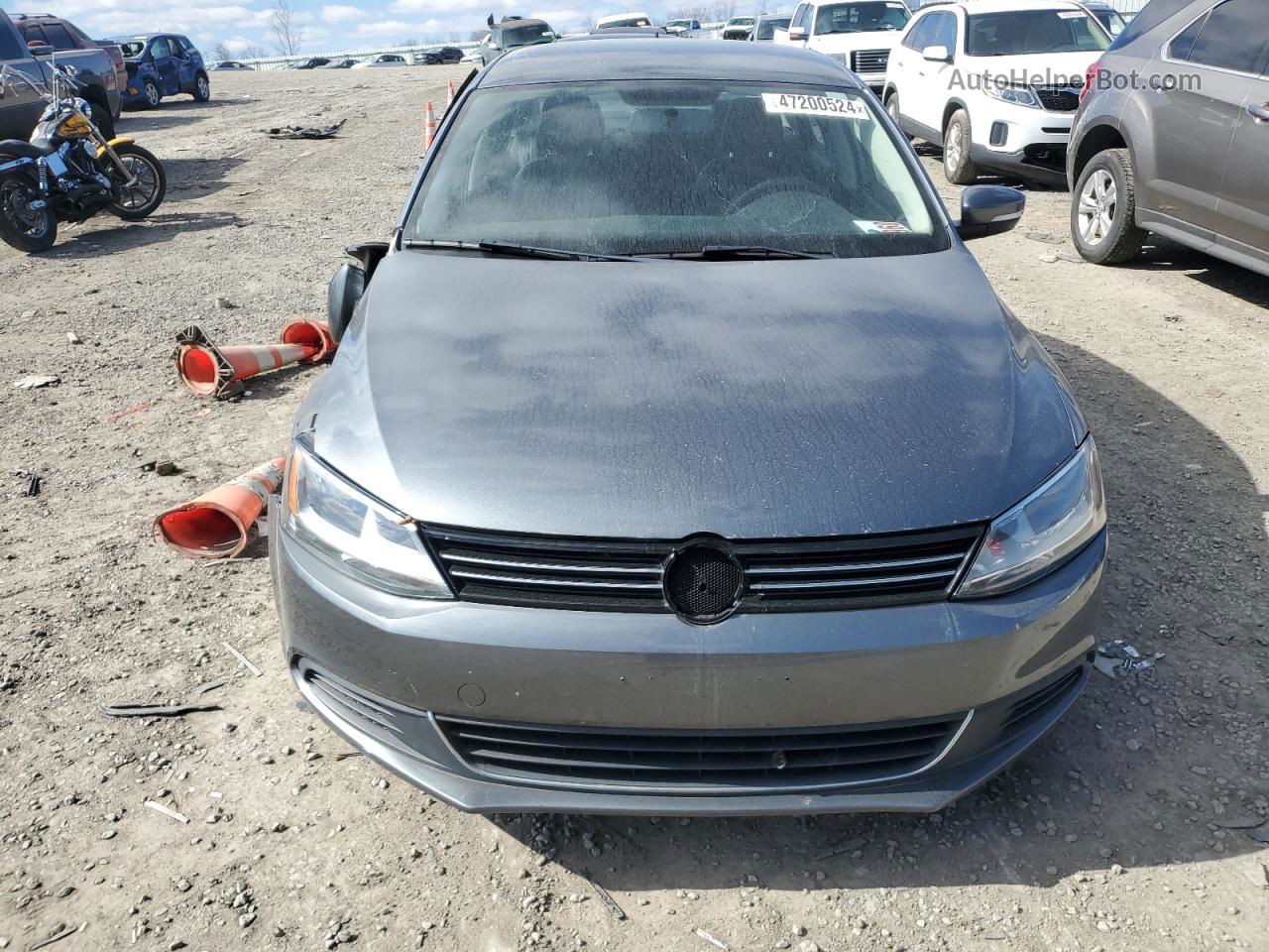 2013 Volkswagen Jetta Se Gray vin: 3VWDP7AJXDM310203