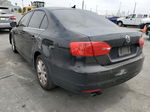 2013 Volkswagen Jetta Se Black vin: 3VWDP7AJXDM352774