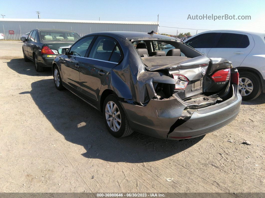 2013 Volkswagen Jetta Sedan Se W/convenience Gray vin: 3VWDP7AJXDM384463