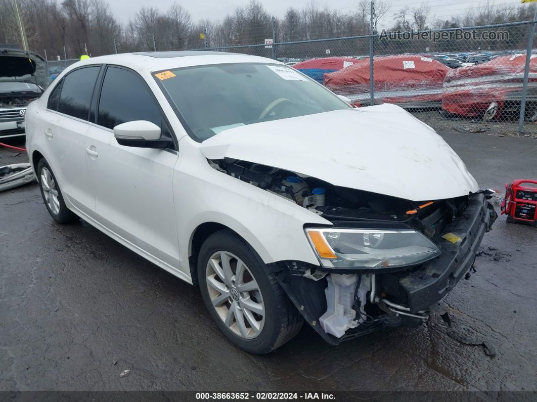 2013 Volkswagen Jetta 2.5l Se Белый vin: 3VWDP7AJXDM428543