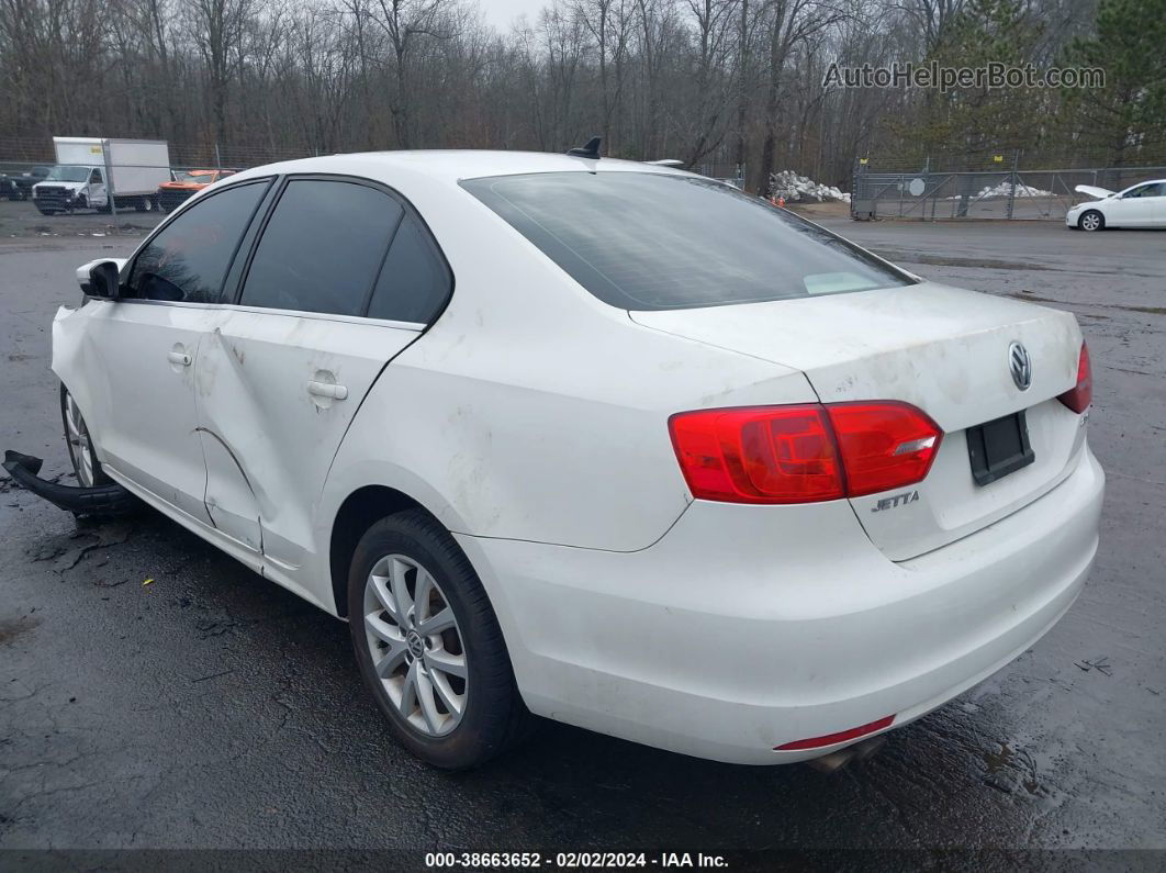 2013 Volkswagen Jetta 2.5l Se White vin: 3VWDP7AJXDM428543