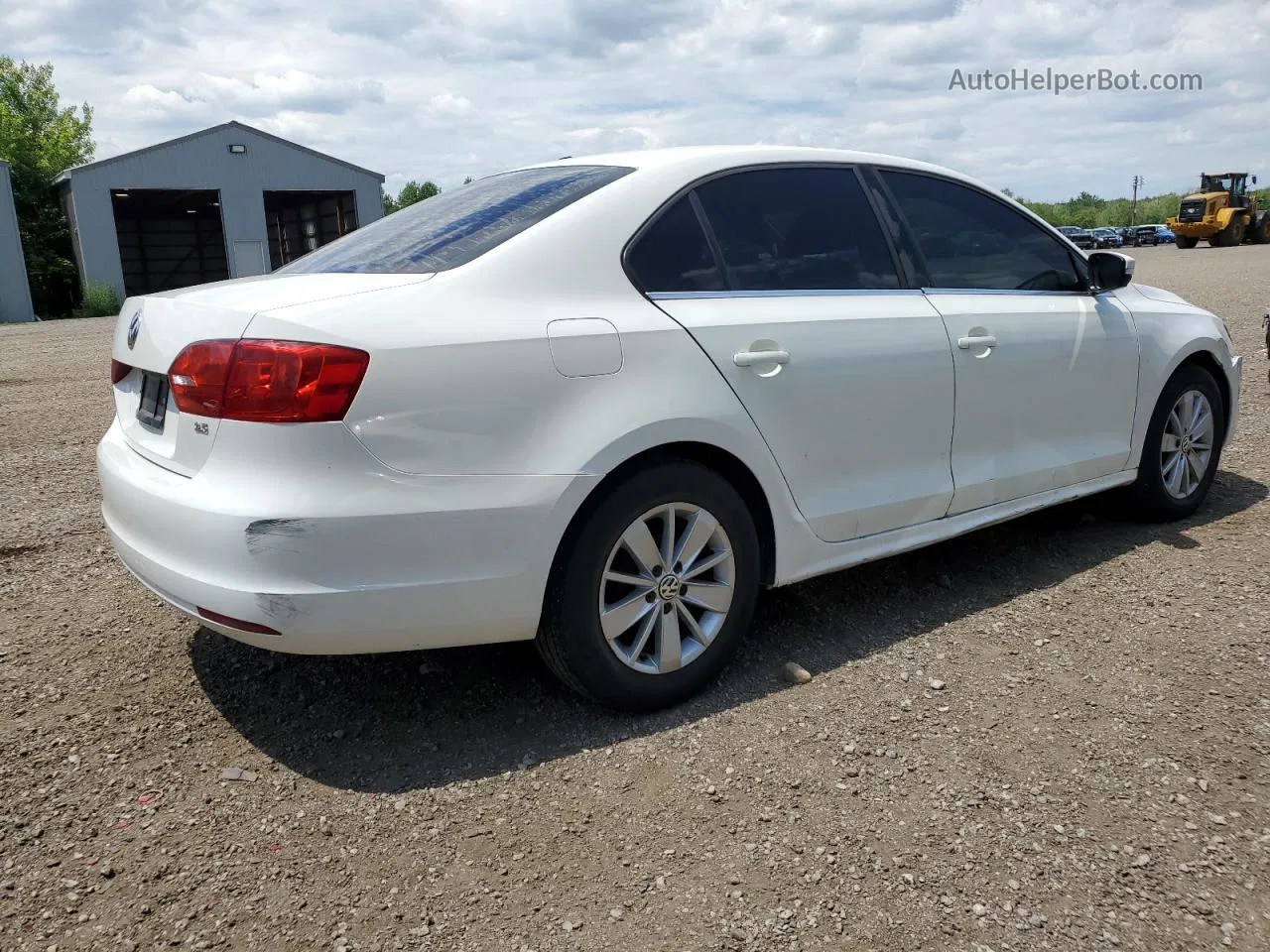 2011 Volkswagen Jetta Se White vin: 3VWDX7AJ0BM006214