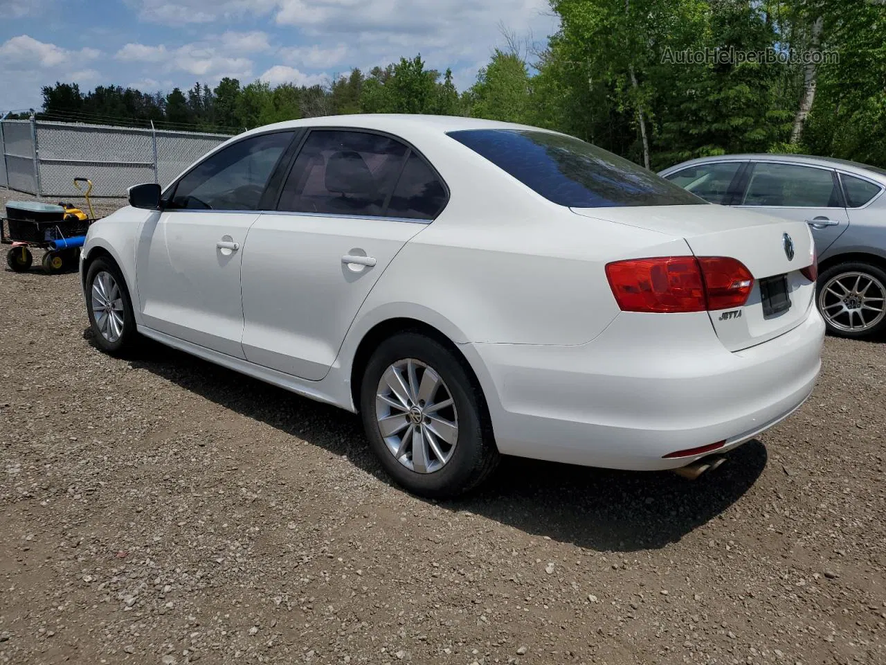 2011 Volkswagen Jetta Se White vin: 3VWDX7AJ0BM006214