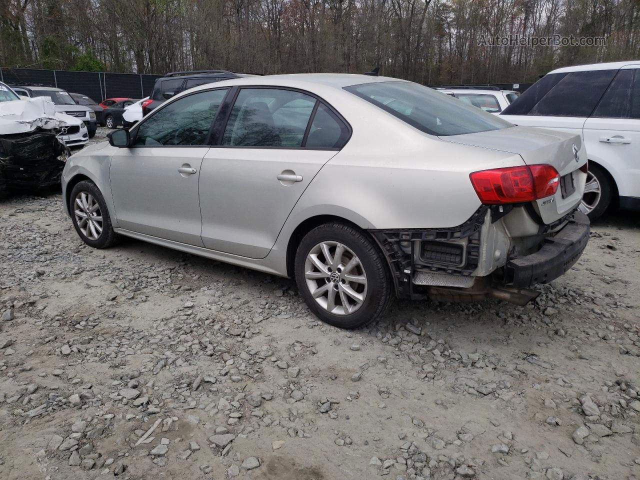 2011 Volkswagen Jetta Se Silver vin: 3VWDX7AJ0BM318016