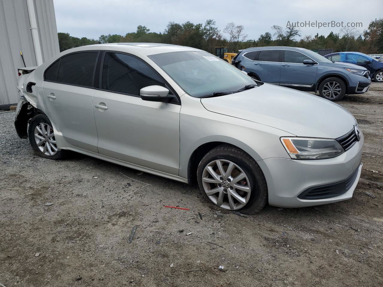 2011 Volkswagen Jetta Se Beige vin: 3VWDX7AJ0BM338573