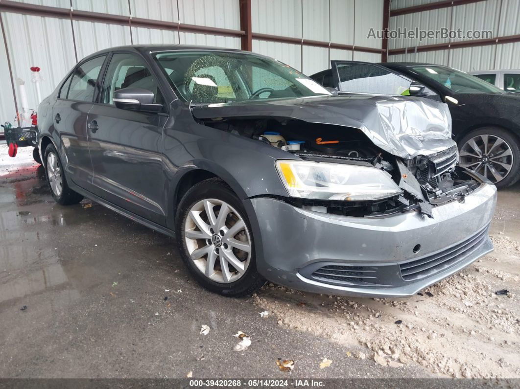 2012 Volkswagen Jetta 2.5l Se Gray vin: 3VWDX7AJ0CM114267