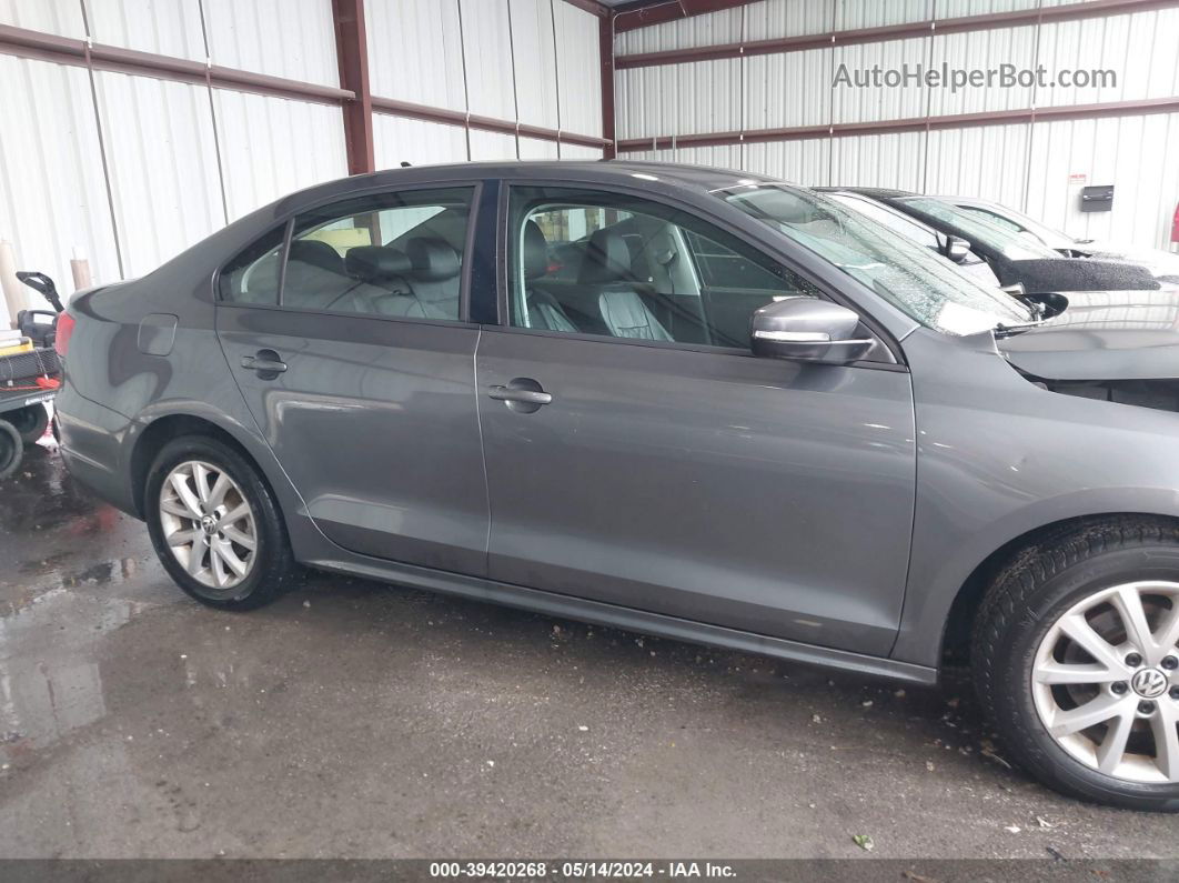 2012 Volkswagen Jetta 2.5l Se Gray vin: 3VWDX7AJ0CM114267