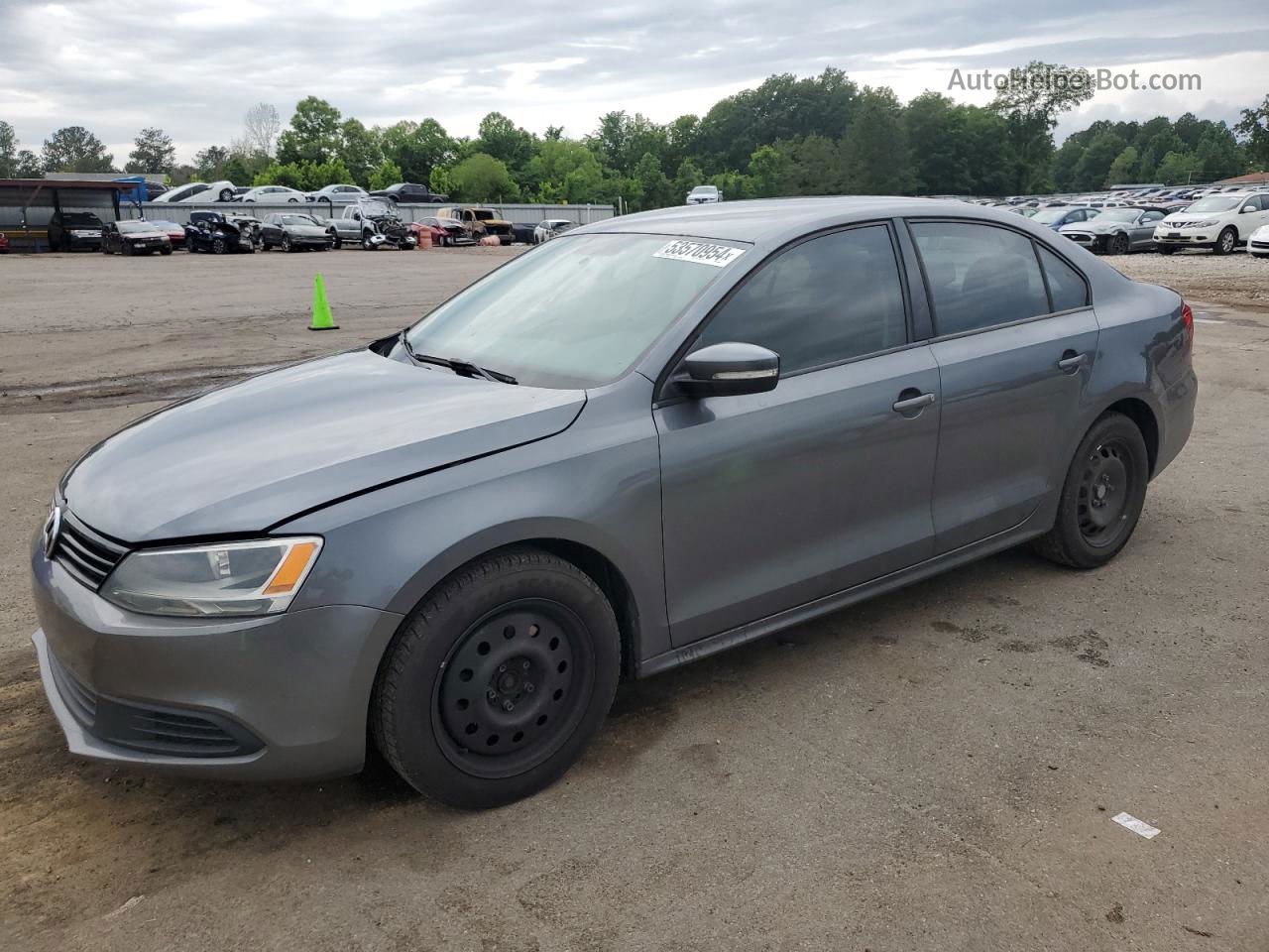 2012 Volkswagen Jetta Se Gray vin: 3VWDX7AJ0CM300083