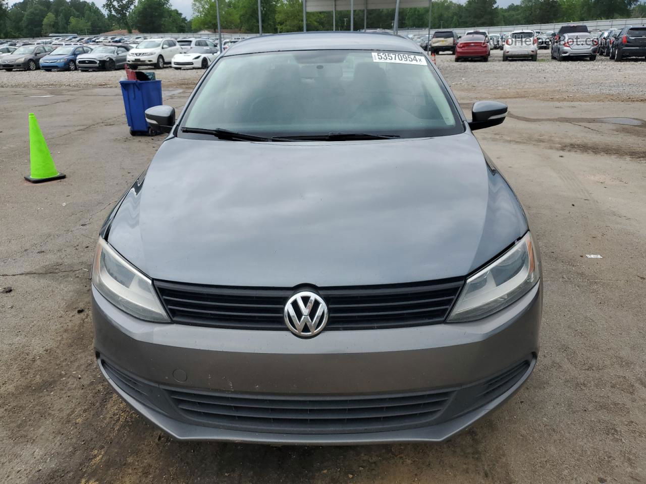 2012 Volkswagen Jetta Se Gray vin: 3VWDX7AJ0CM300083