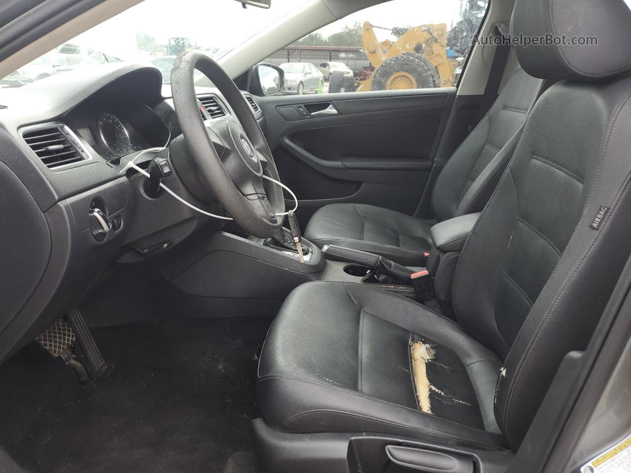 2012 Volkswagen Jetta Se Gray vin: 3VWDX7AJ0CM300083