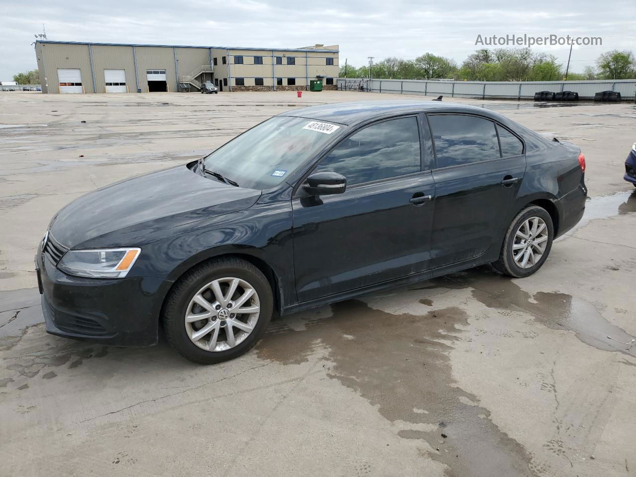 2012 Volkswagen Jetta Se Black vin: 3VWDX7AJ0CM367590