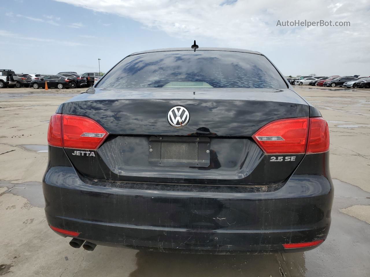 2012 Volkswagen Jetta Se Black vin: 3VWDX7AJ0CM367590