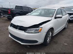 2012 Volkswagen Jetta 2.5l Se White vin: 3VWDX7AJ0CM383479